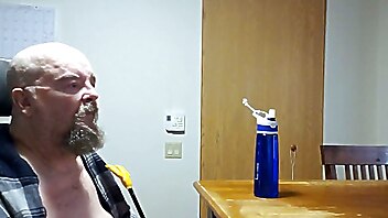Swallow loads guys, i sucked off my daddy, sucking gimps cock, amateur bj mouthful, older suck, cock in fan for a fan