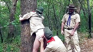 Against tree, bdsm gay threesome, outdoor fuck me, trees fuck, against