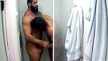 gay shower real