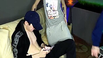 Each other, each threesome, threesome fetish fuck, watch gay porn, threesome bang