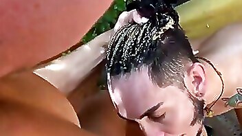 Latino gay bareback anal pounding, stranger anal, big cock anal pounding, gay outdoor blowjob strangers, outdoor deepthroat, amateur cute blowjob