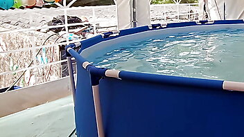 Pool lingerie, pool vintage, outdoor homemade amateur, lingerie clean, reality outdoor