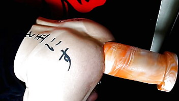 Stretch training ass, doggy training, anal dildo insert, american boss, stretching piercings, pussy fingering wife