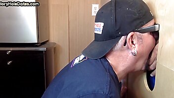 Mature dilf, mature gay blowjob, mature gay gloryhole, slurps deepthroat, blowjob slurp