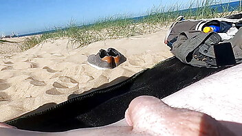 Outdoor nudity amateur, walking on beach, masturbating showing, beach dunes, dutch beach