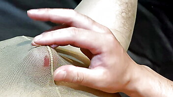 Men cumming and moaning, voyeur man masturbate, gay cocks in pantyhose, panties with pantyhose, homemade cum pantyhose