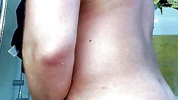 Bathroom joi, huge load cum cumshot, big cum load for you, father handjob bathroom, hubby films younger