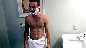 Blowjob cute face, shaving fucking, rough gay face fuck, after shaving, stepson gay porn, daddy fuck 18yr