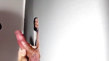 Hard cock blowjob, big cock deepthroat handjob, dick very hard, 23 years old, big dick cock gloryhole