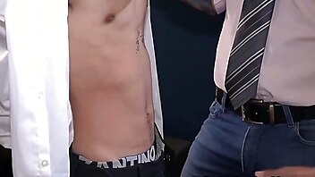 Twink fucks daddy, skinny younger, amateur skinny tattoo, latin office gay, dilf in office, skinny young destroy