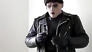 Cigar smoking fetish, gloves, masked, gay, leather gay smoke