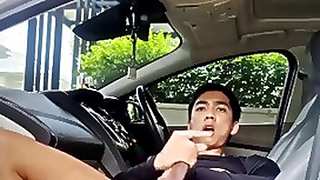 Solo wanking gay, car gay, my car, masturbate in her, asian teen sex in the car
