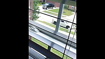 Window open, jerk and swallow sperm, gays jerking in front, homemade teen cum swallowing, off masturbating