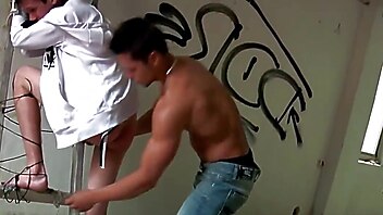 Gay teen tied, teen porno, teens fetish gays, outdoor fetish, abandoned building, outside gays fucking