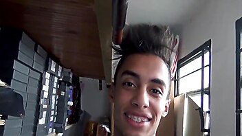 Suck him to fuck me, suck my dick gay, brunette stranger, amateur braces, big cock fuck and suck, stranger hd
